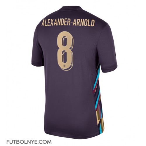 Camiseta Inglaterra Alexander-Arnold #8 Visitante Equipación Eurocopa 2024 manga corta